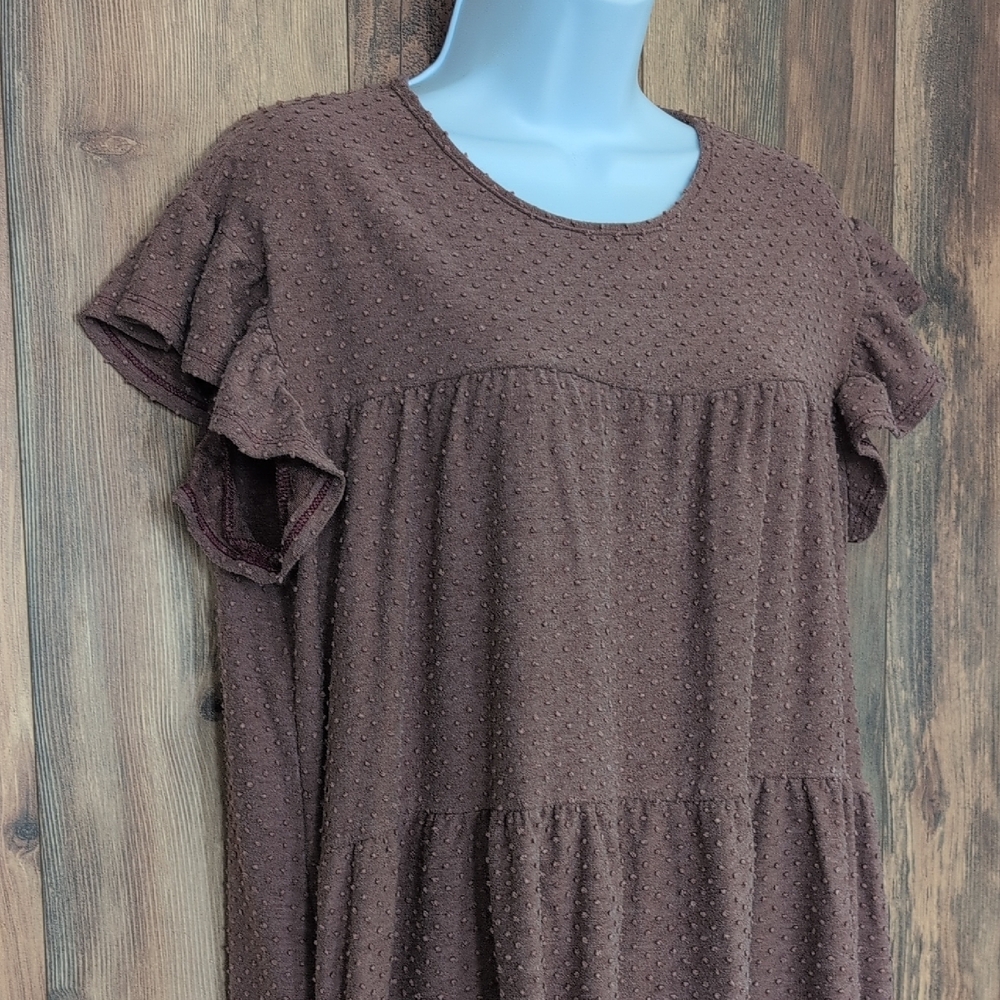 You & Me Ruffle Sleeve Mini Dress XL                          V261